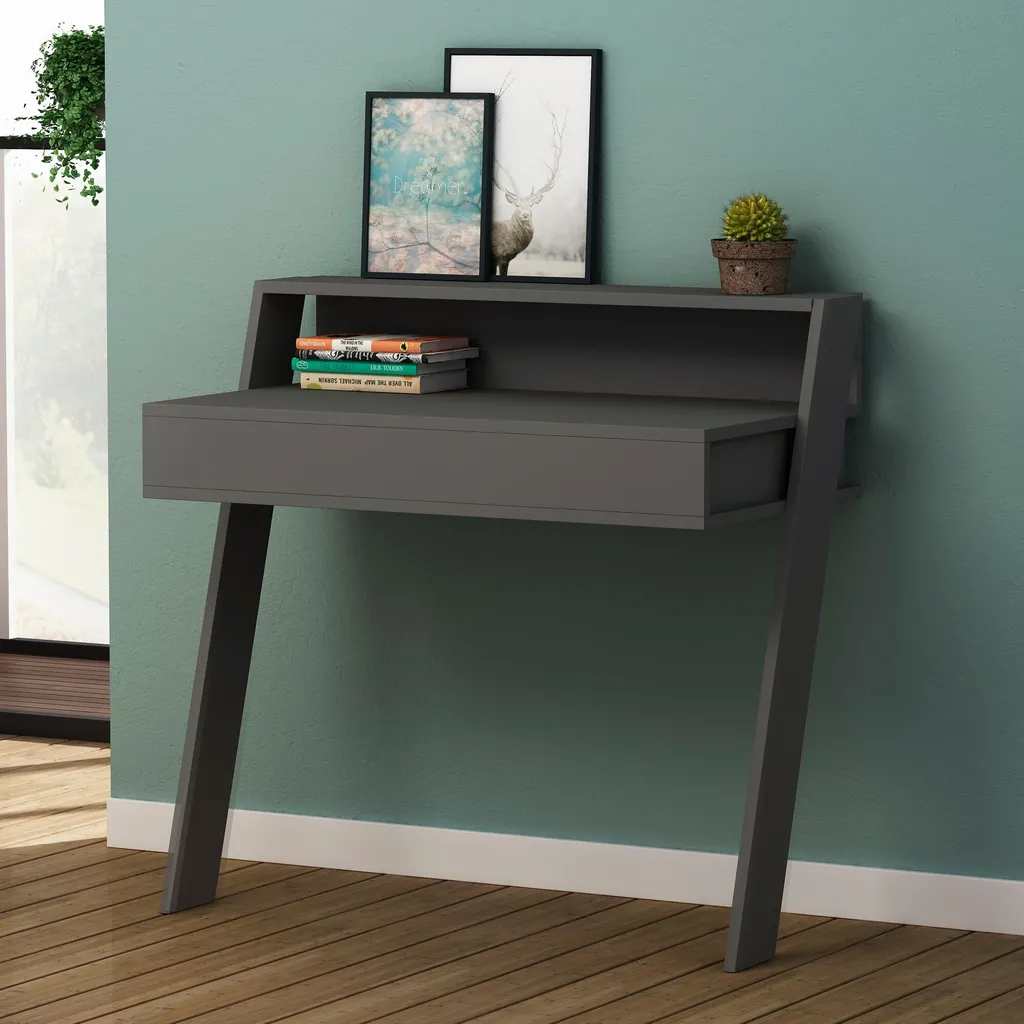 Skye Decor, Cowork Working Table - Antracite, Scrivanie, Antracite, 94 x 91 x 50 cm - 3