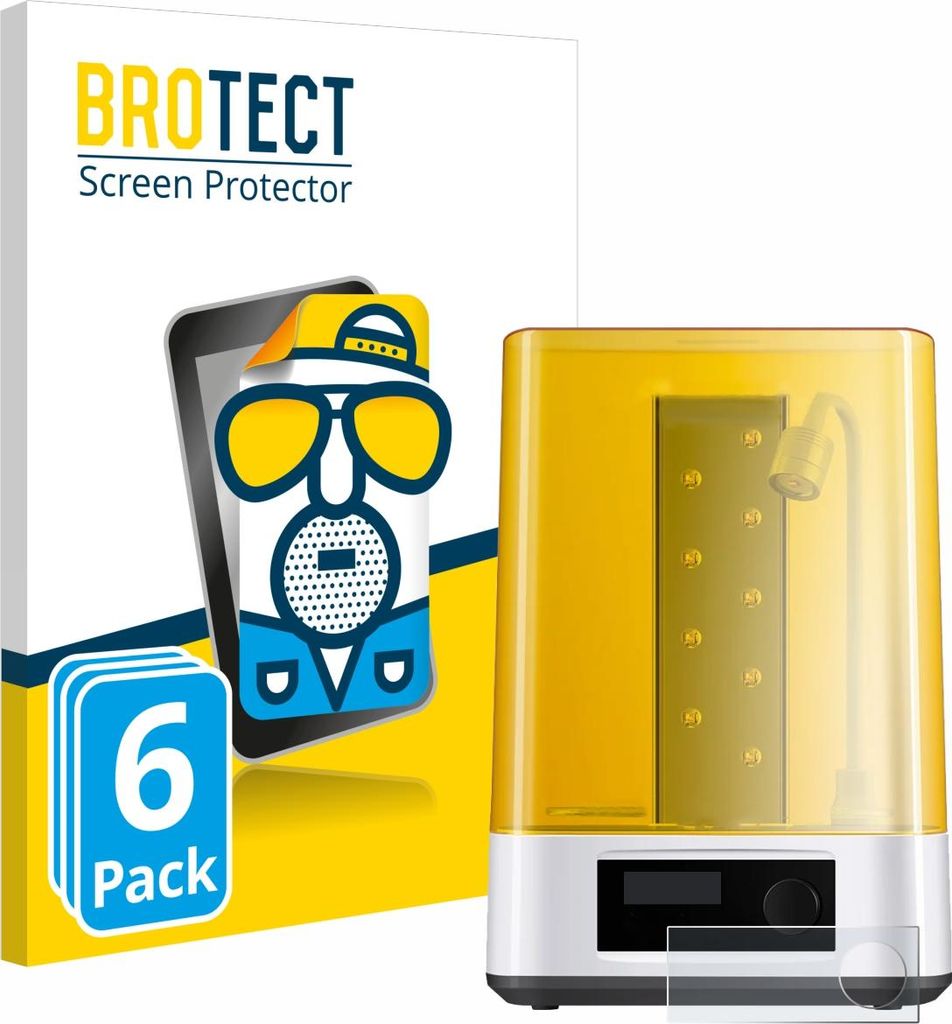 6x BROTECT Schutzfolie für Anycubic Wash & Cure 3 Displayschutz Displayschutzfolie Folie Matt Entspiegelungsfolie