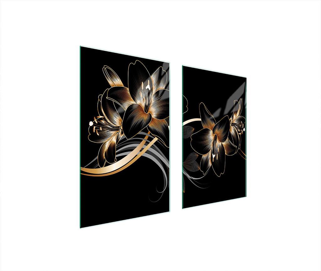 Glasschutzplatte Für Herd 75X52 Orchidee