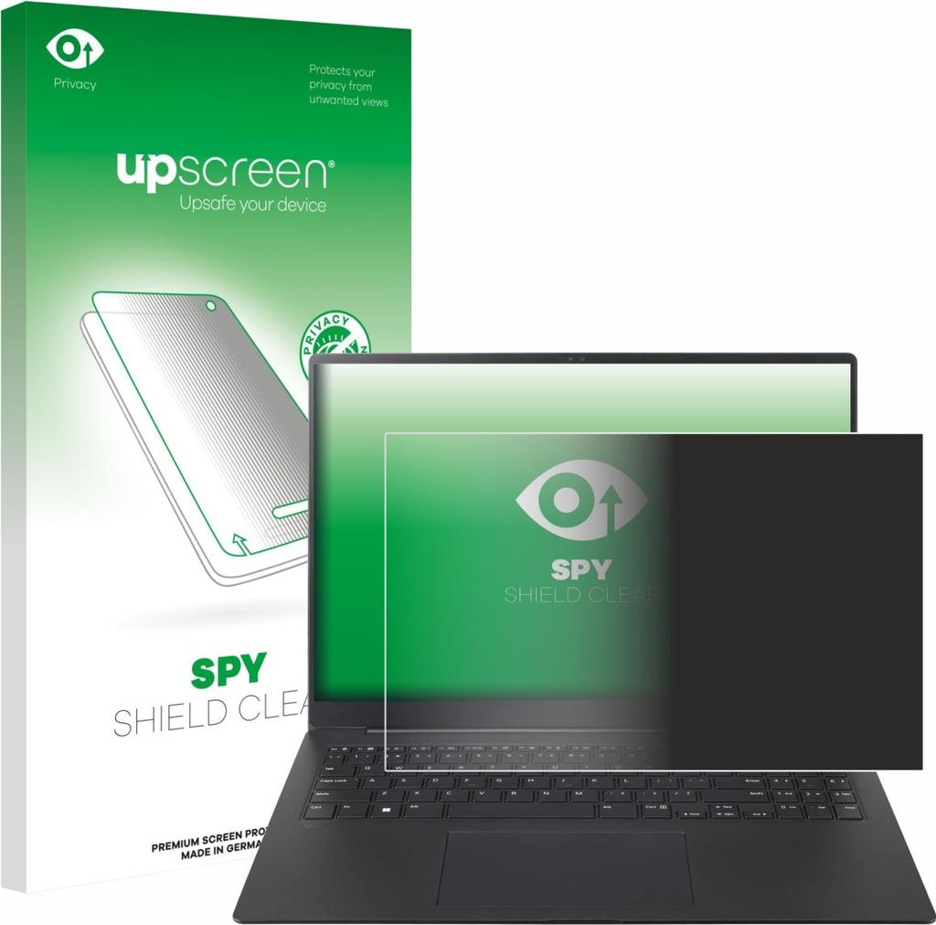 Für LG gram Pro 16 2025 Sichtschutzfolie Schutzfolie upscreen Anti-Spy Privacy Sichtschutz Blickschutz Display Schutz Folie Blaulichtfilter