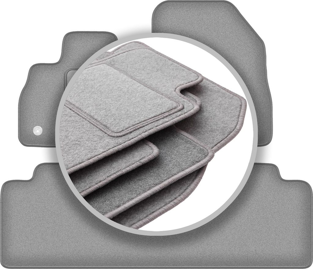 Autoteppiche aschgrau für: Renault Espace V Minivan (2015-)