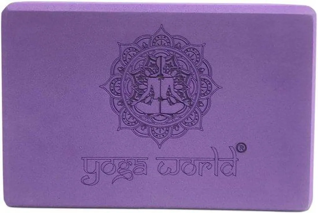 Bloc Yoga Antidérapant Haute Densité Violet - Évitez les Blessures