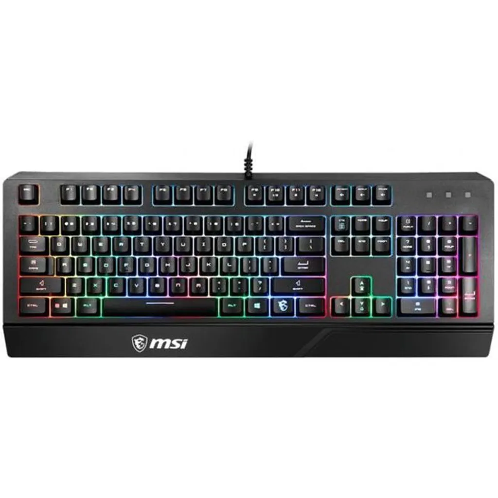 MSI GK20 Gaming-Tastatur Clavier Silencieux et Réactif pour Jouer de Nuit
