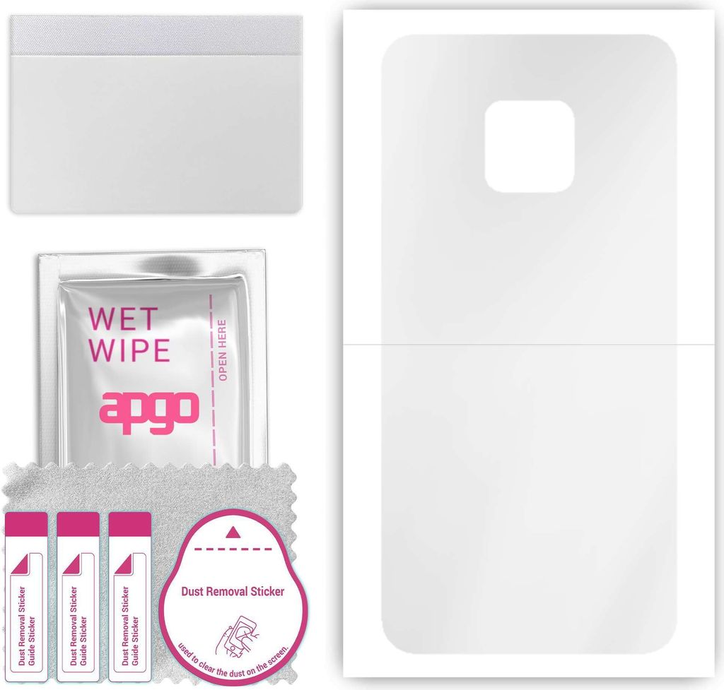 apgo Rückseite Schutzfolie, klar, kompatibel mit Huawei Mate 20 Pro, Hinten Hydrogel-Displayschutzfolie mit Positionierhilfe, kratzfest, einfache ...