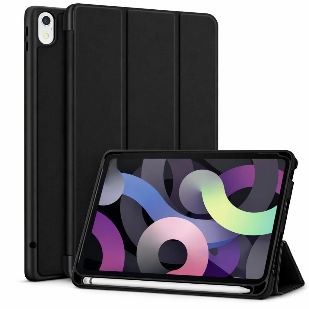 Schutzhülle für Apple iPad Air 13 Zoll 2026 (M4) / 2025 (M3) / 2024 (M2) Smart Cover Etui Tasche Hülle Wake Up / Sleep - SCHWARZ inkl. Stifthalter