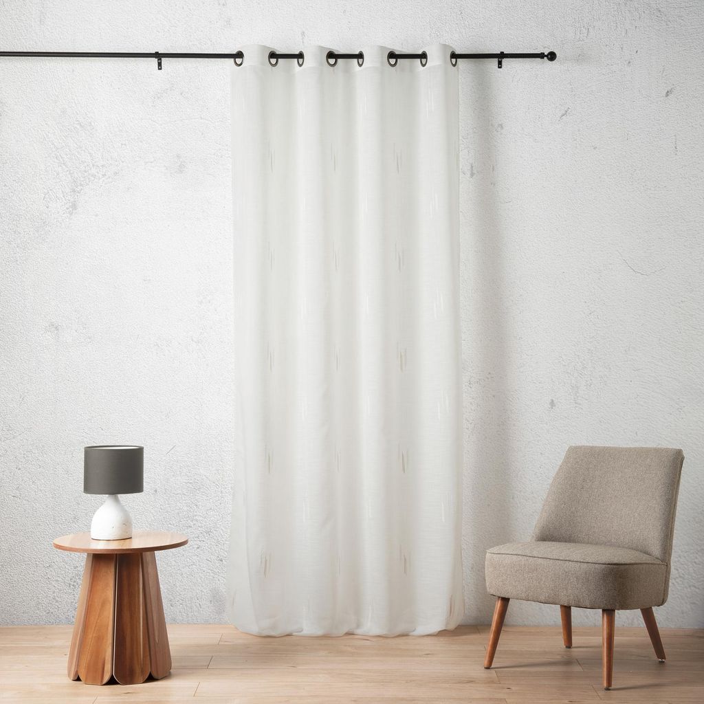 Texturierte Vorhänge mit geschnittenem Fadenmuster Ikat-Geist