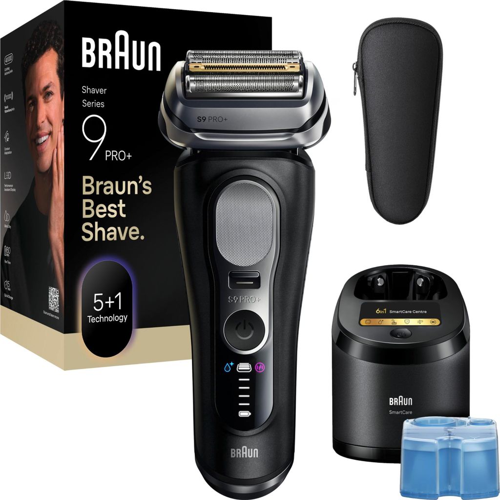 Braun 9660cc Series 9 Pro+ Elektrorasierer Herren, 5+1 Ultradünne Präzisionsklingen