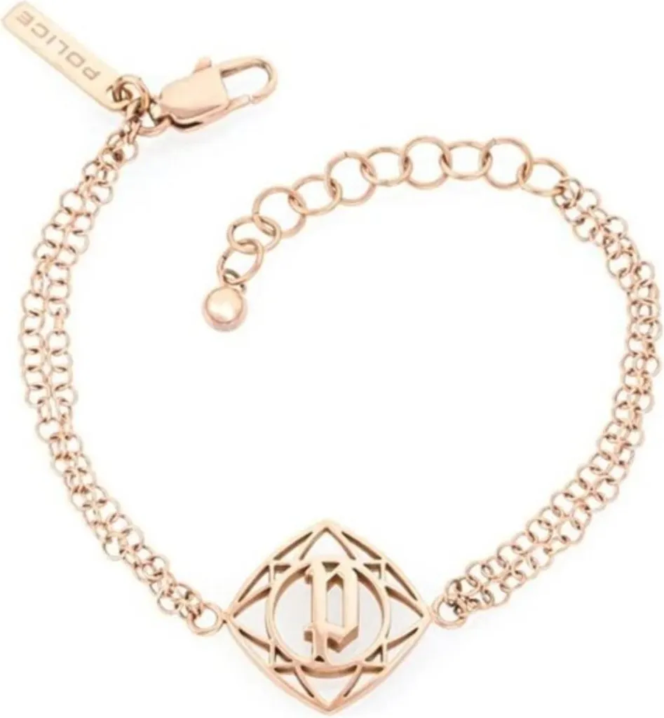 Bijou Homme : Bracelet Chaîne Police PJ25598BSRG03 Acier Inoxydable