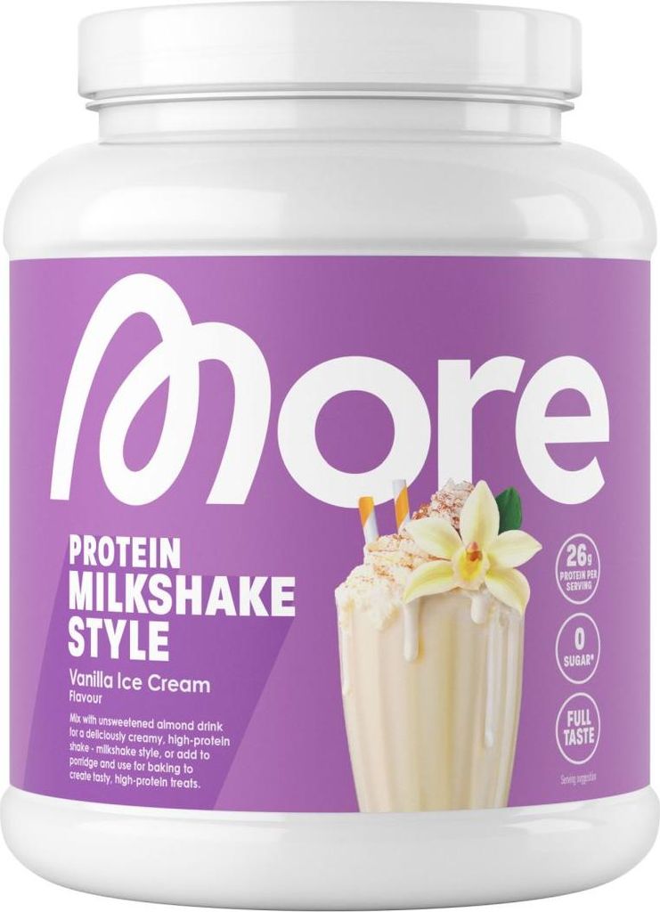 Meer voedingsstoffen, milkshake-stijl - 360g vanille-ijs Productafbeelding 