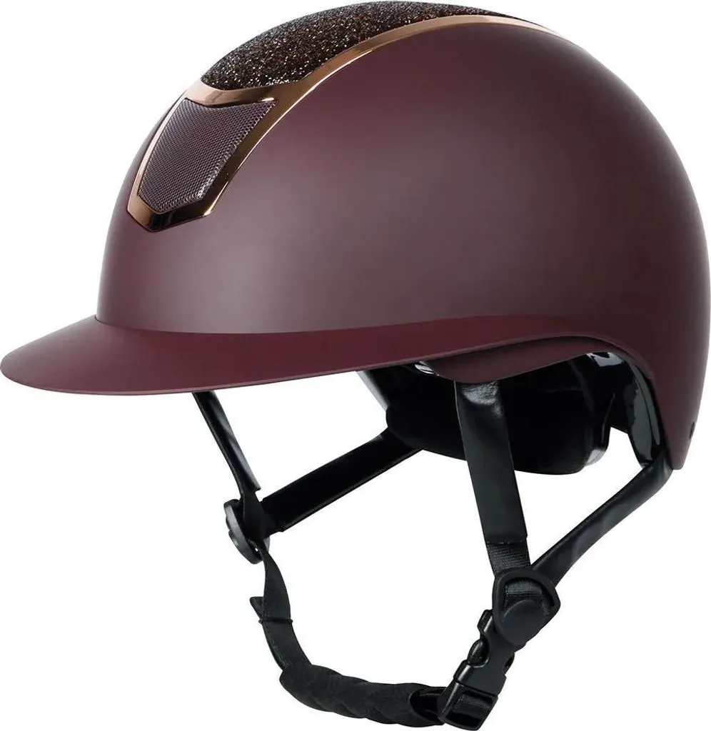 Casque Équitation Rouge Pailleté Mont Blanc Sparkle Harry's Horse 53-55