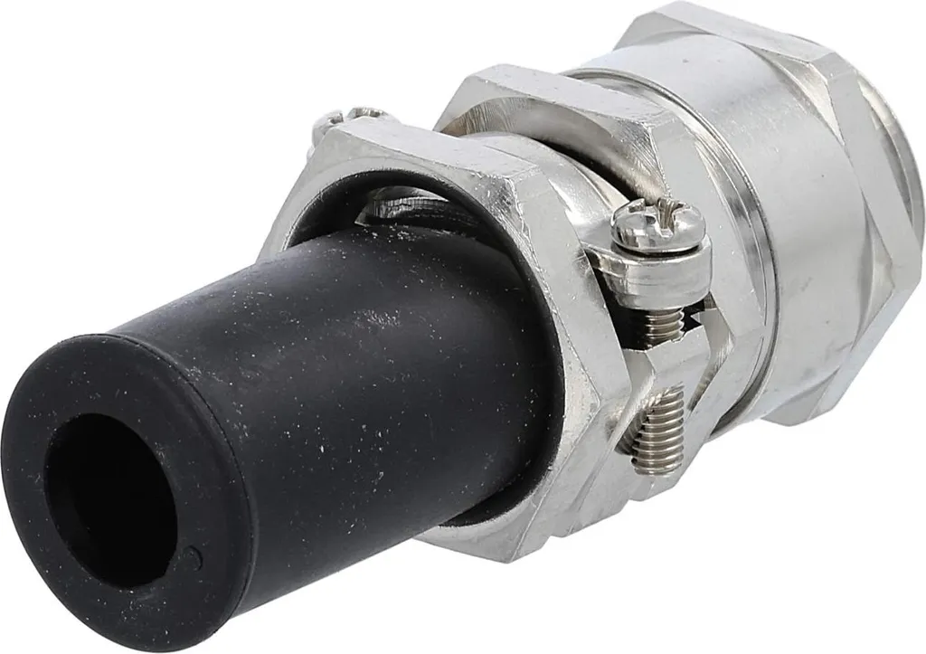 Raccord LAPP M25x1,5 ZBKM-25/1 en laiton nickelé avec protection pliure
