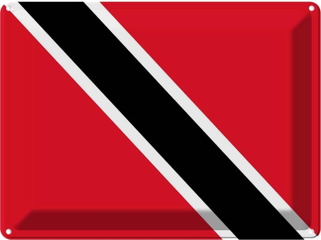vianmo Blechschild 30x40 cm Trinidad und Tobagos Falg Flagge Fahne Wappen