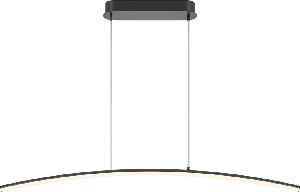 Maytoni Pendelleuchte Light Reflection LED incl. Schwarz aus Aluminum , 15W für Küche, Schlafzimmer, Wohnzimmer, Esszimmer, Lobby