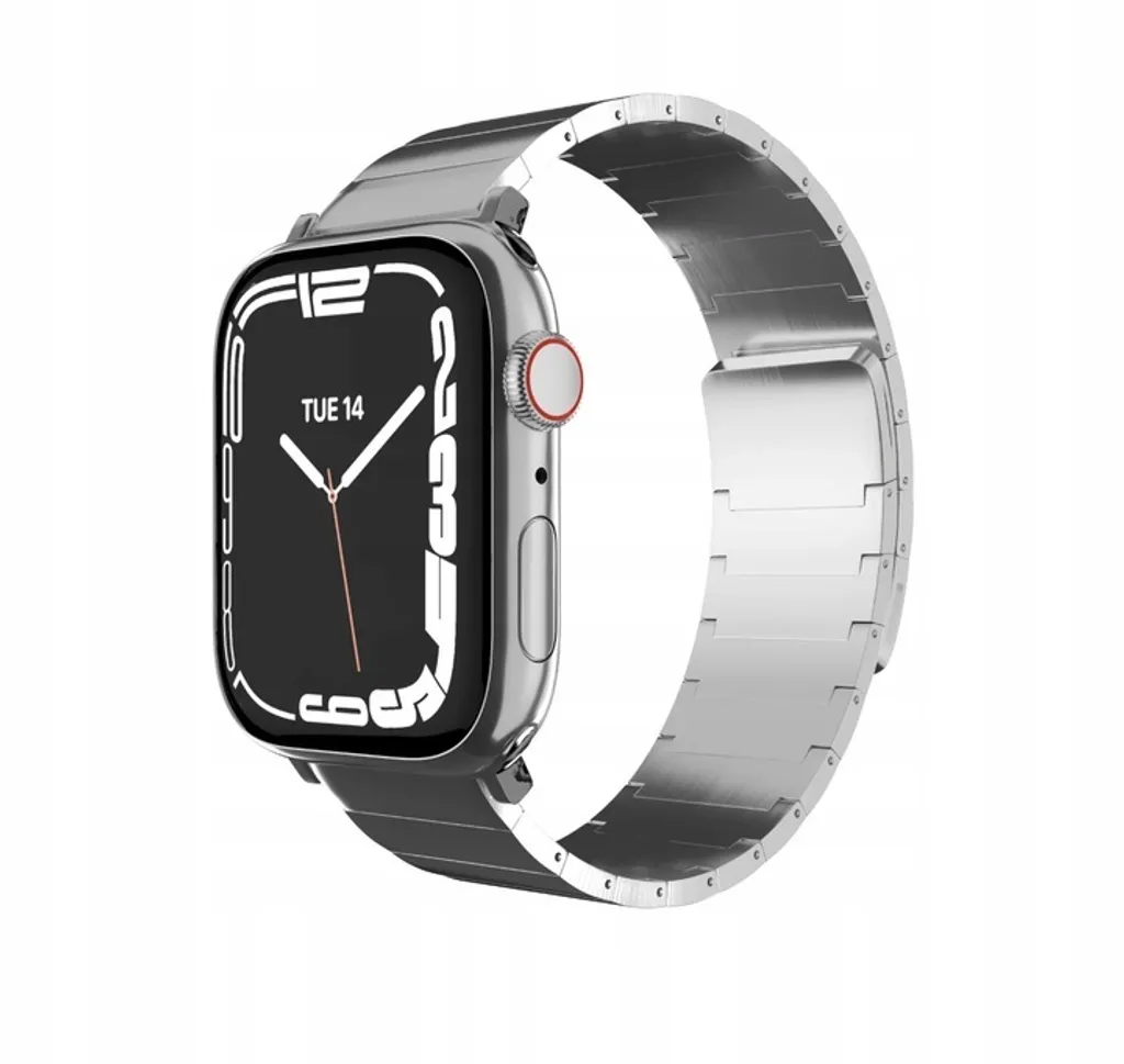 Bracelet Apple Watch Argent Magnétique - Fini les fermoirs compliqués