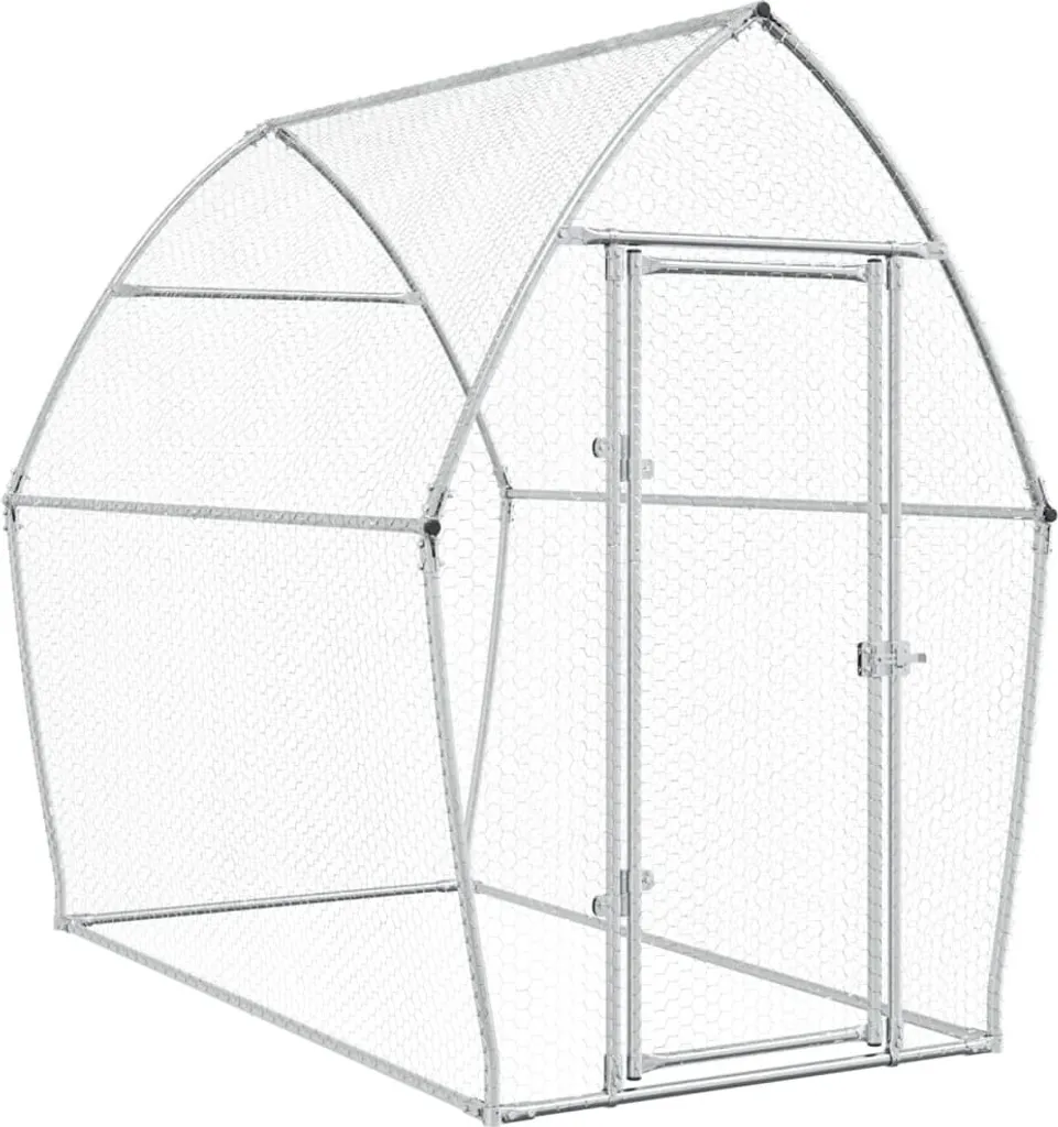 vidaXL Gabbia per Polli 200x105x182 cm Acciaio Zincato | Recinto Esterno