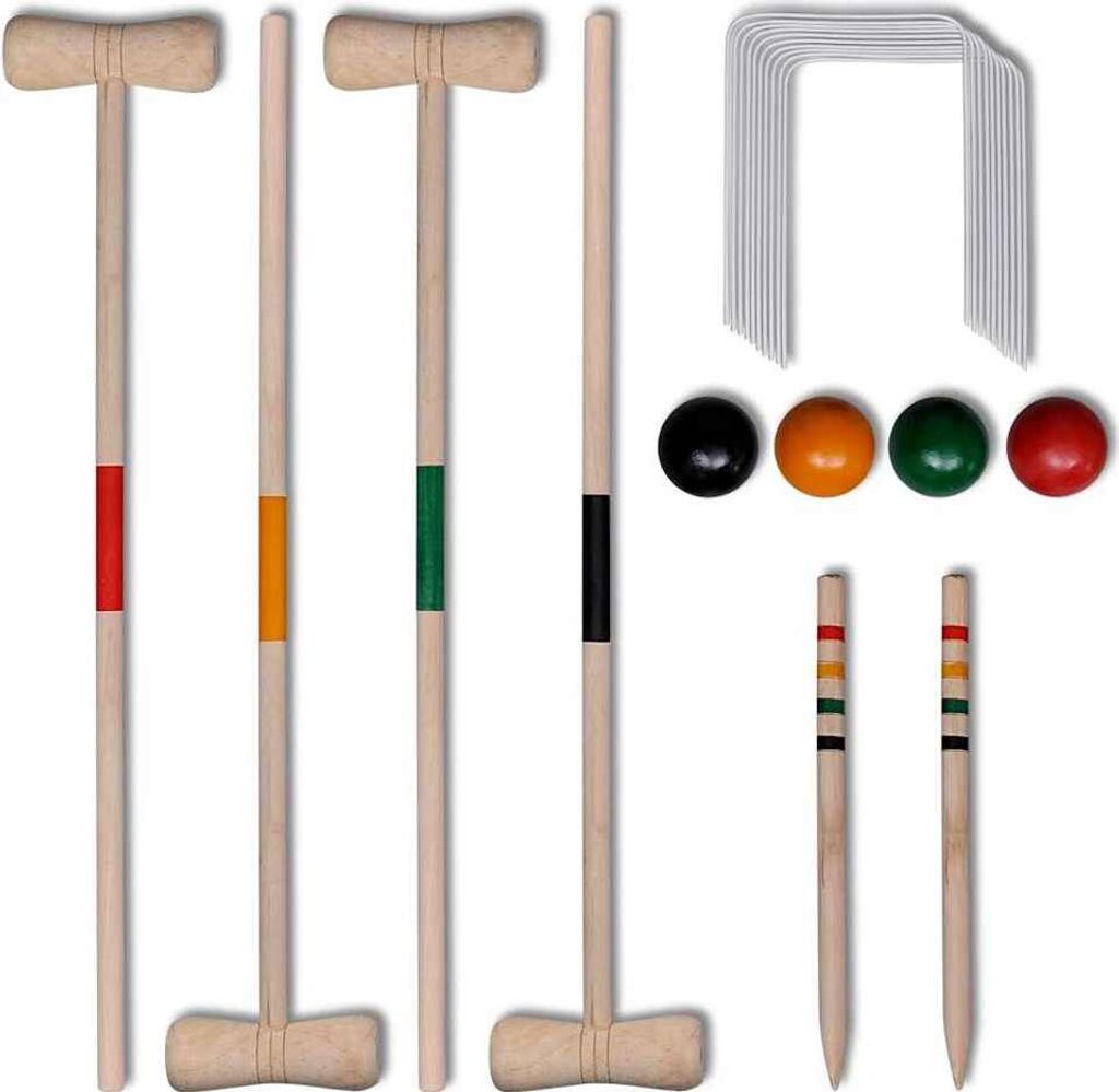 "im Angebot" Krocket-Set Holz 4 Spieler - Krocket CC25060