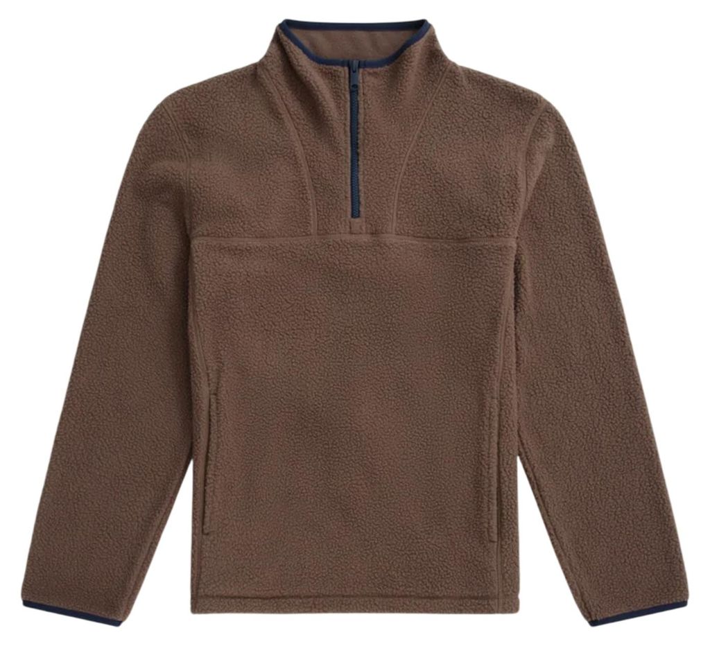 Animal - "Alfie" Fleece-Oberteil für Herren, mit halbem Reißverschluss, Teddyfleece MW5292 (XS) (Braun)