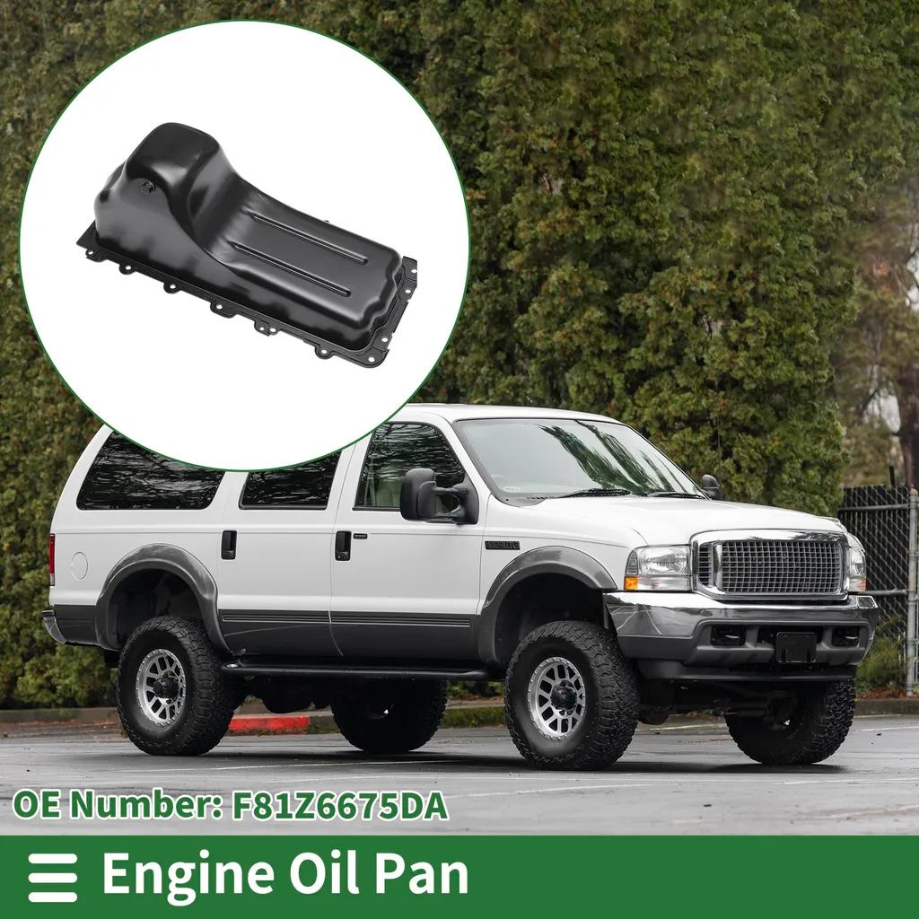 Carter d'Huile F81Z6675DA en Fer Noir Résistant pour Ford Excursion V8