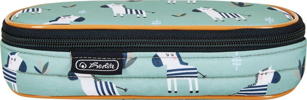 Herlitz 50043491, Weiches Federmäppchen, Grün, Muster, Produktbild 