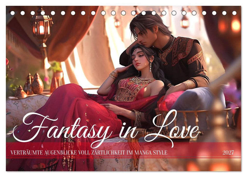 Fantasy in Love (Tischkalender 2027 DIN A5 quer), CALVENDO Monatskalender