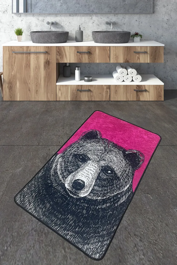 Mijolnir, Rincha- CHL1132, multicolore, tappetini da bagno, 700 gr/m², 100% POLIESTERE
