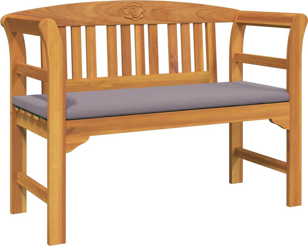 Rosenbank Natur 114 x 46 x 82,5 cm Massivholz Akazie