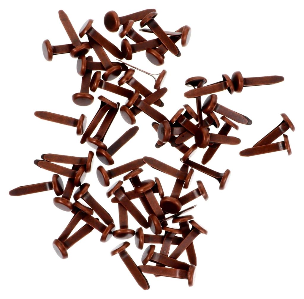 400 Stück Mini-Brads aus langlebigem Eisen in antiker Kupferfarbe für DIY-Bastelprojekte und kreatives Scrapbooking