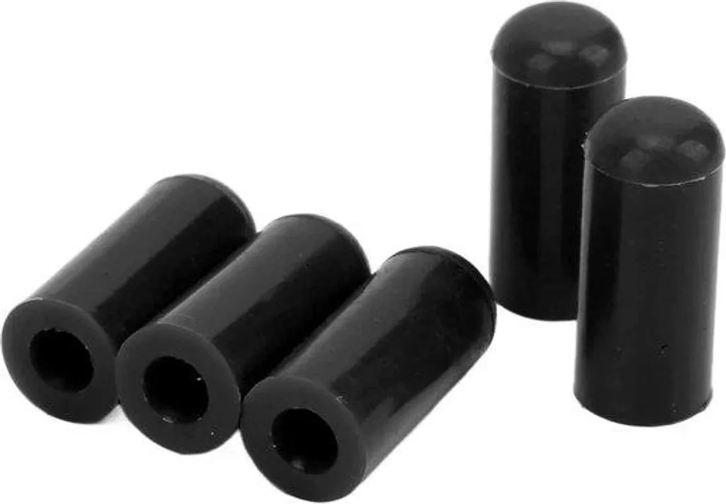 Embout de tuyau de vide 4mm silicone noir haute température flexible