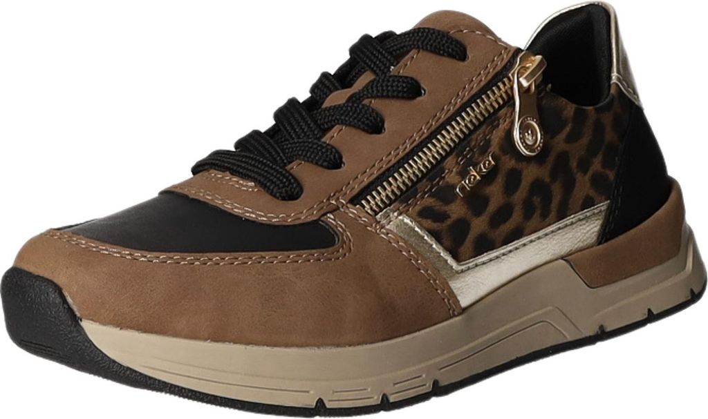 Rieker Sneakers Laag Sneakers Laag - Middelbruin - Maat 42