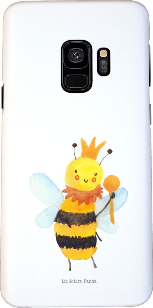 Mr. & Mrs. Panda Samsung Galaxy S9 Handyhülle Biene König - Weiß - Geschenk, Cover, Hülle, Smartphone, Handy Schutzhülle