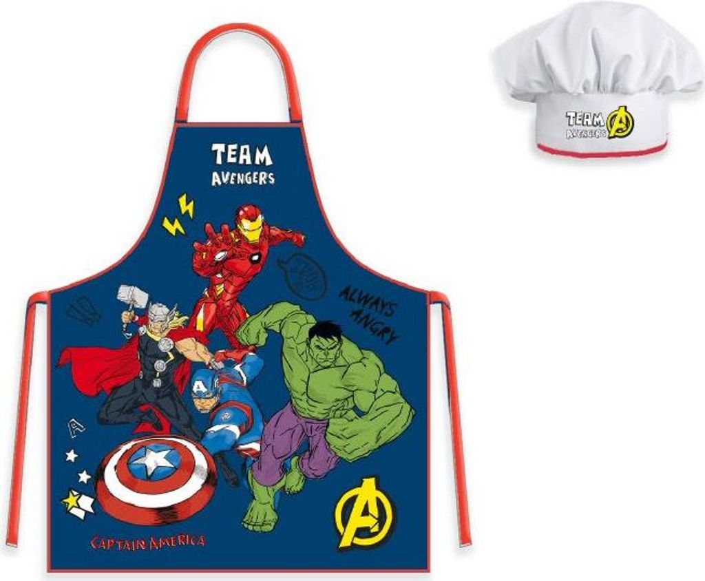 Avengers Always Angry Kinder Schürze 2-teiliges Set