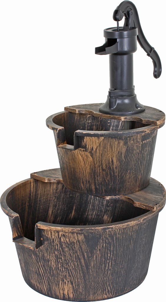 Brunnen THALASSO in Holzoptik Produktbild 