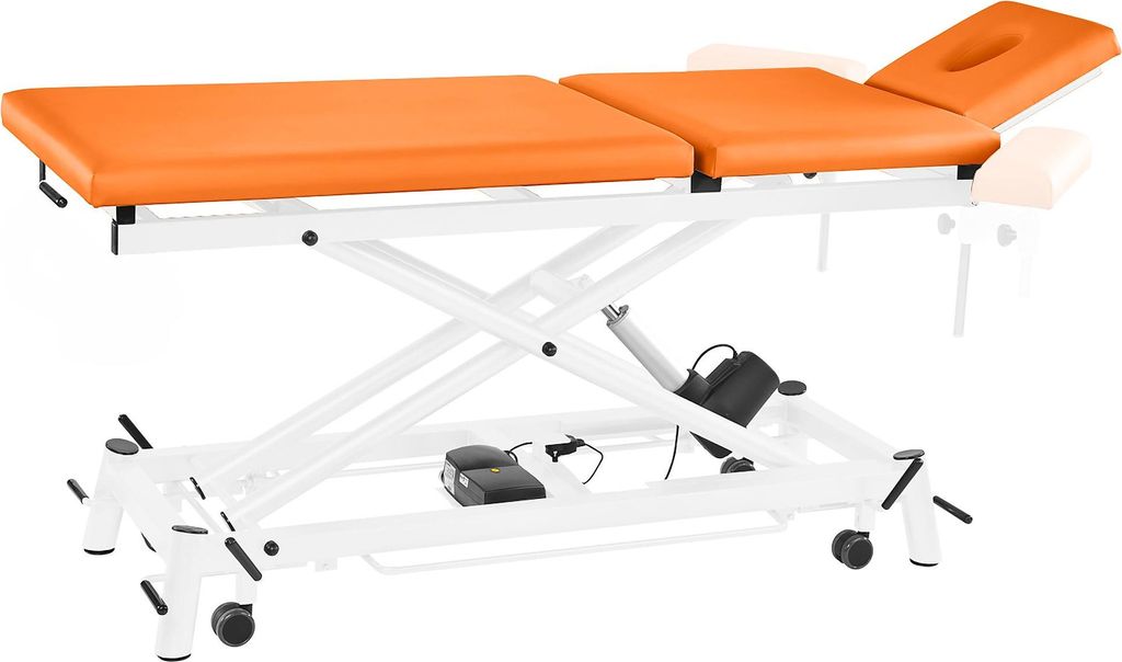 Pader Medi Tech Elektrische Therapieliege "Ecofresh 3.0", 68 cm, 3-teilig, Apricot, Weiß