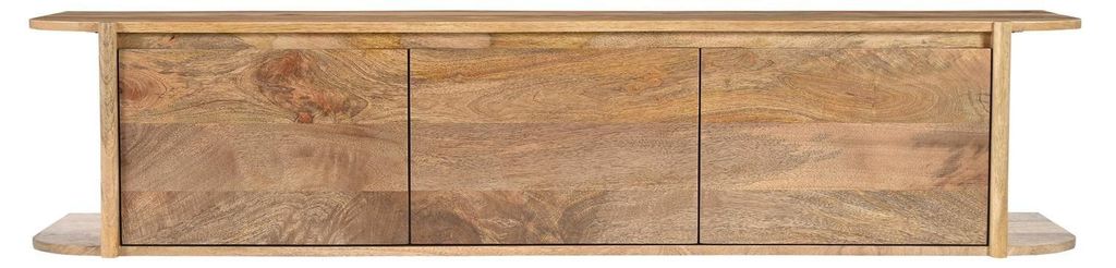 TV-Lowboard Jade schwebend aus Mangoholz 160cm - Hellbraun