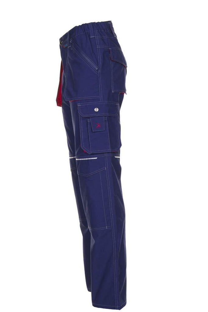 Planam Bundhose Basalt Gr. 52 marine/rot Produktbild 