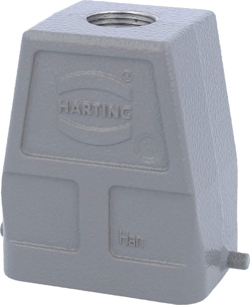 HARTING Han 6B Tüllengehäuse hoch, 1xM20 gerader Kabelabgang, für 1 Bügel (am Unterteil) Verschraubung M20 Klemmbereich