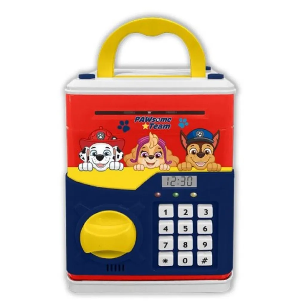 Psi Patrol Tirelire Numérique avec Accessoires pour Enfant - Coffret Bleu