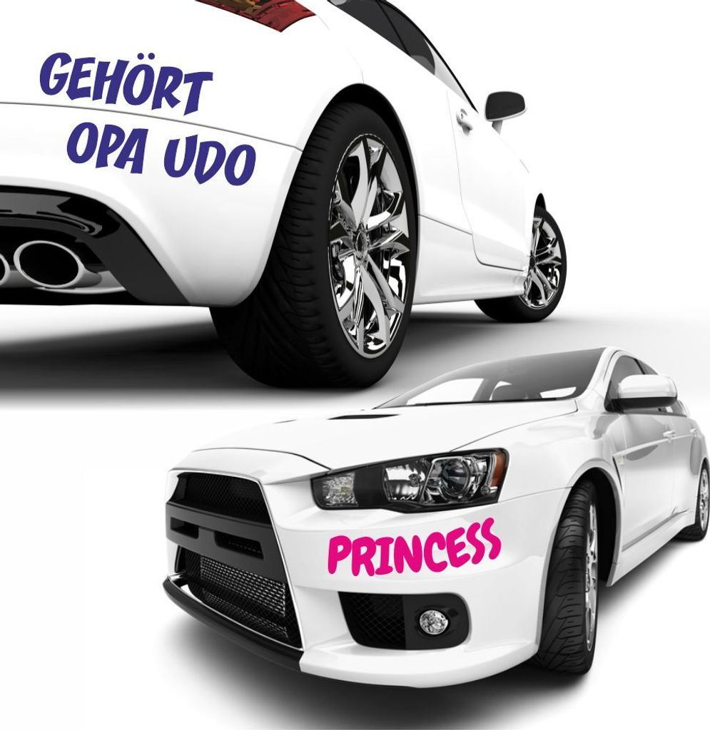Kiwistar - Autoaufkleber - Wunschtext Aufkleber Buchstaben Zahlen Schriftzug - Namen Spruch selber kleben und gestalten - Aufkleber für Auto Kfz F...