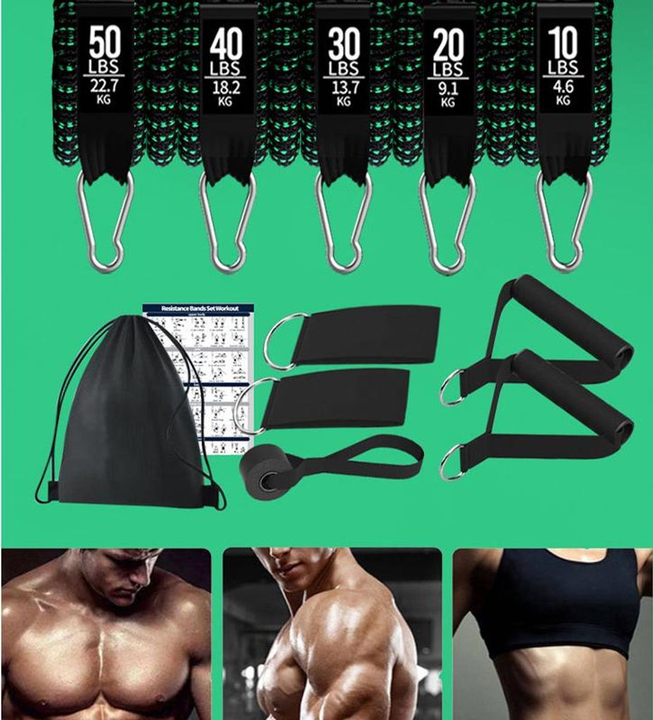 Confezione Da 7 Fasce Elastiche Power Band Theraquatics Per Squat E Palestra