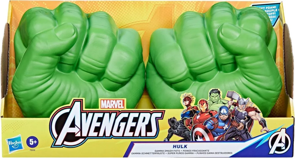 Accessoire Déguisement Hulk Avengers - Poings Gamma Smash pour Jeu de Rôle