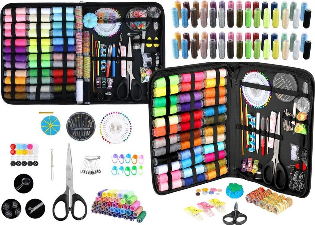 Set da cucito grande in borsa da cucito con cassetta degli Immagine del prodotto 