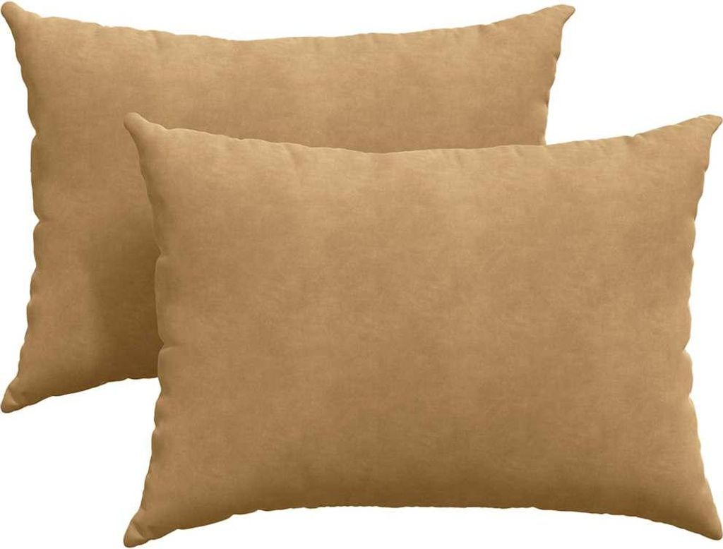 Sofakissen 2 Stück Braun 70 x 50 cm Cordstoff