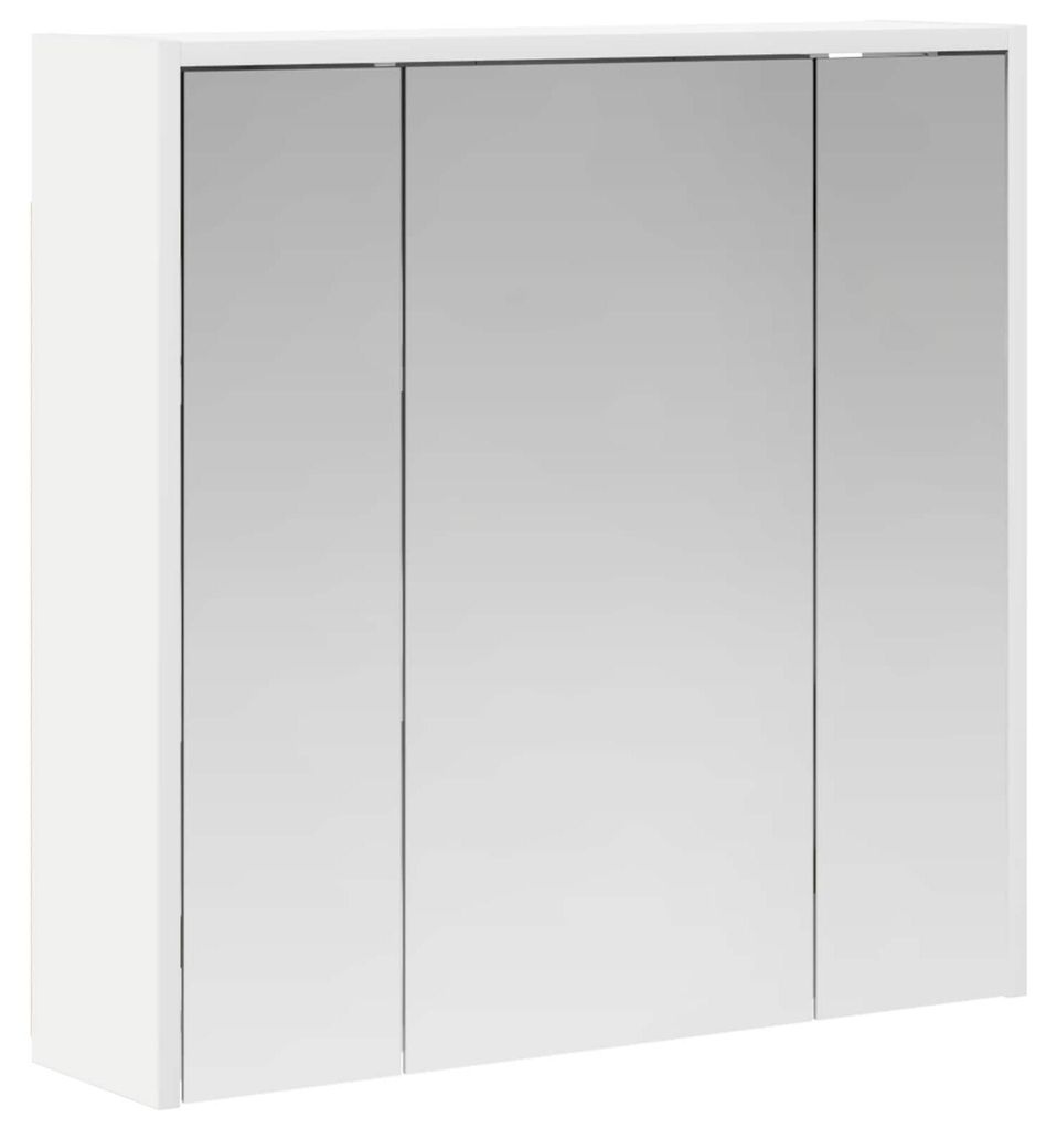 Badezimmerspiegelschrank Weiß 63,5 x 16 x 62,5 cm Holzwerkstoff