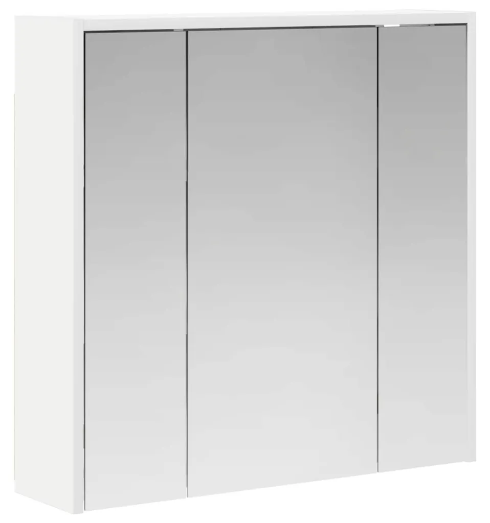 Armoire de toilette avec miroir en bois blanc vidaXL gain de place