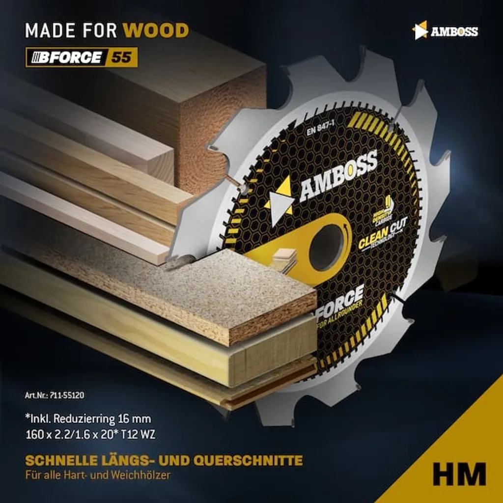 Disque de scie circulaire 160mm pour débit de bois massif et chantier - 2