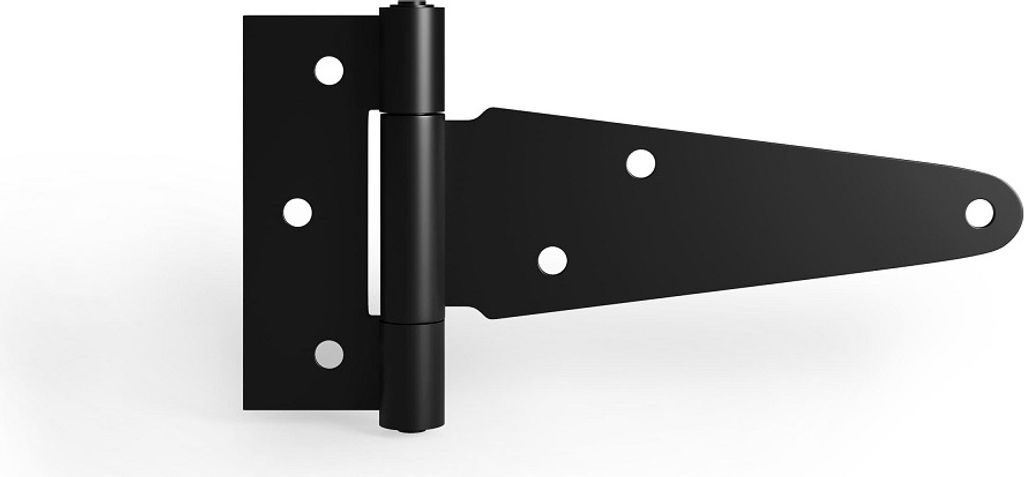 Kreuzgehänge Gartentorscharnier T-Band Ladenband Scharnier verschiedene Größen Schwarz 262mm