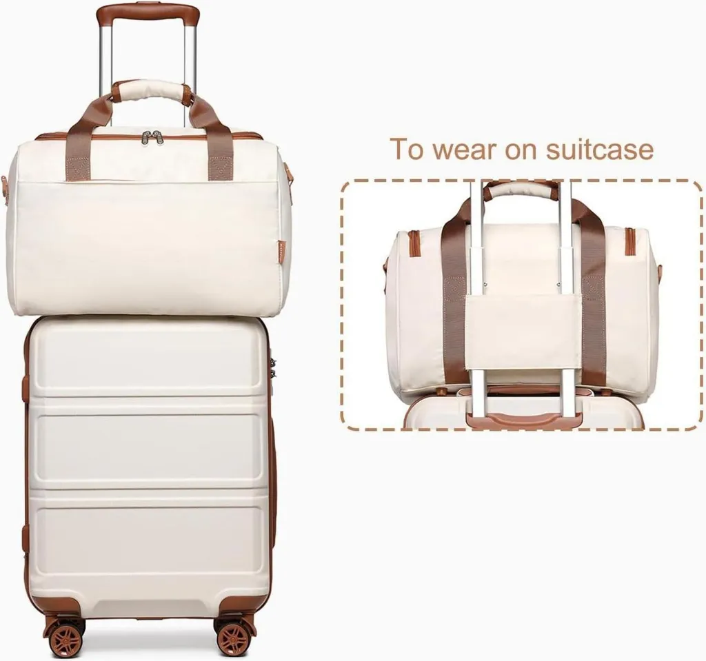 Set de 2 valises KONO grand format 74cm et sac de voyage compact - 7