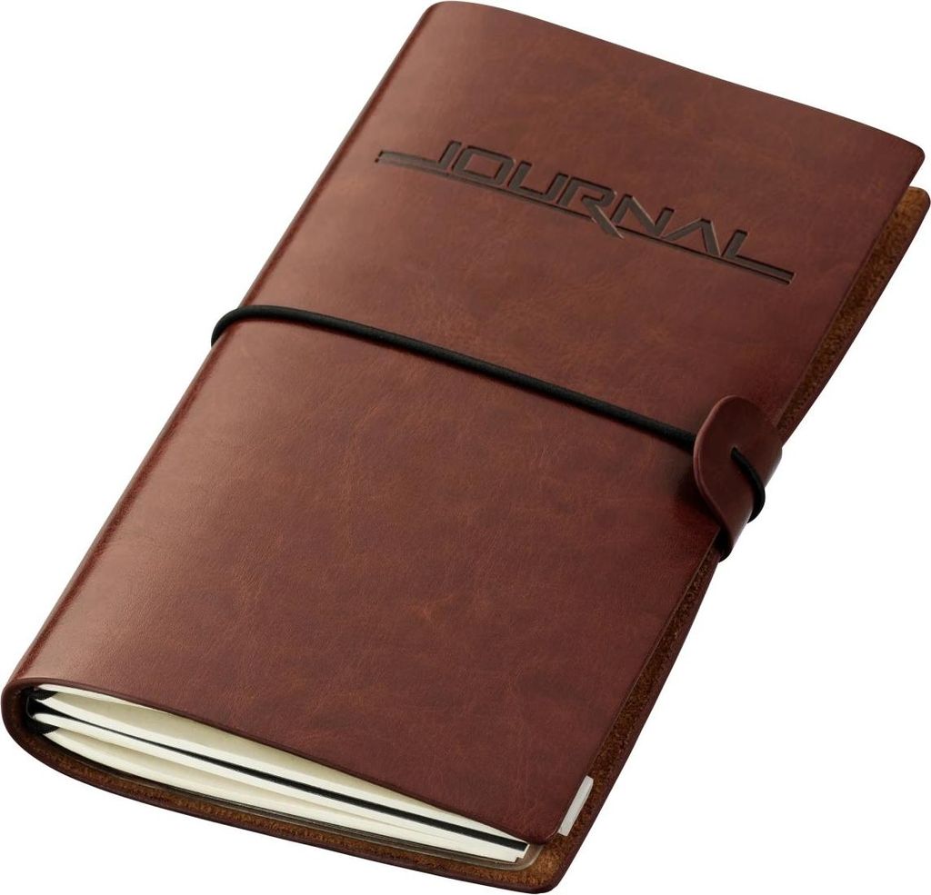 2er Pack Travel Notizbuch Set, Kunstleder, 10 x 18,5 cm, nachfüllbar, Organizer, Stiftschlaufe