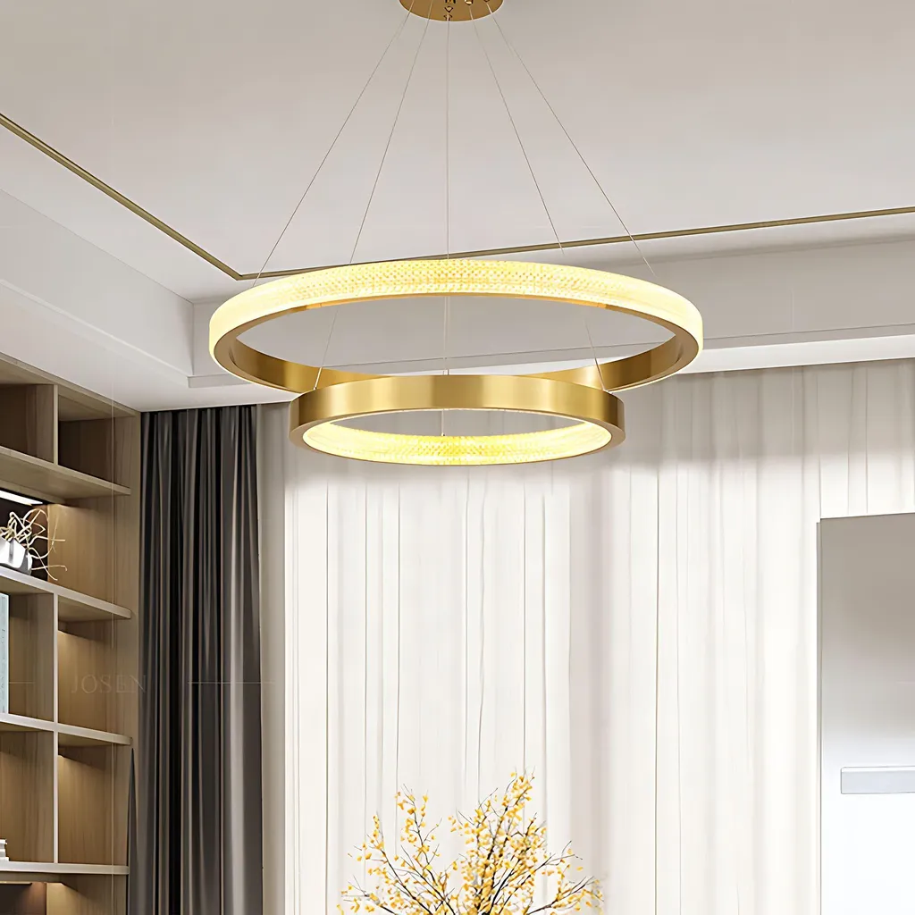 Lampe Suspendue TOOLIGHT APP1772-CP Na Pilot Brush Gold Design Chic