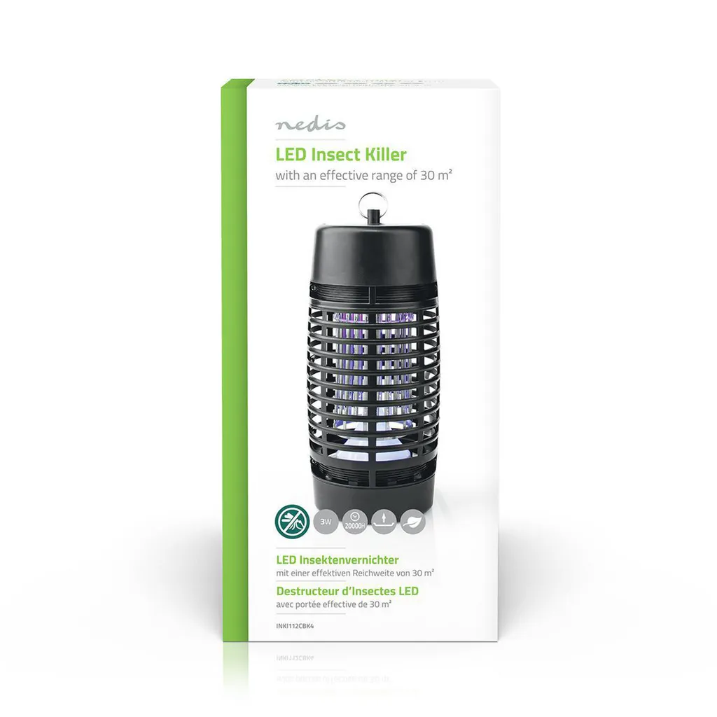 Nedis Lampada UV-A LED Insetti 3W: Zanzariera Elettrica Interno 30m² - 4